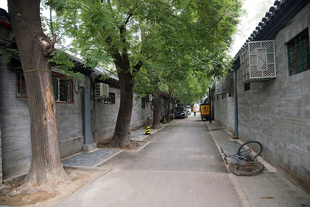 旅游水平构图首都北京胡同图片