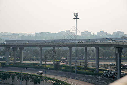 现代水平构图摄影北京首都机场图片