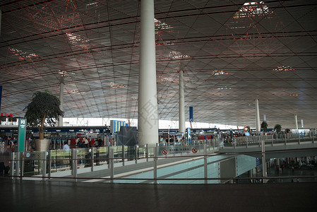北京飞机场户内飞机场都市风光北京首都机场背景