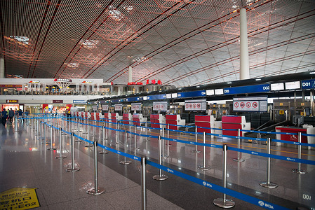 空运大楼东亚宽敞的北京首都机场背景图片