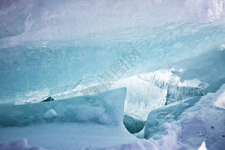 冬天小清新新疆5A景区赛里木湖蓝冰背景