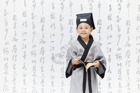 国学儿童传统服饰形象图片