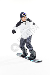 男青年滑雪图片