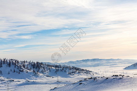 新疆喀纳斯禾木景区冬日雪景图片