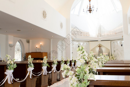 教堂形象婚礼祭坛高清图片