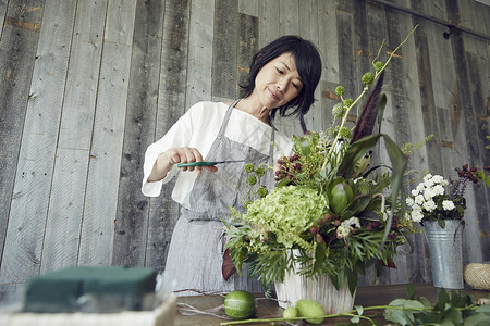 插花园艺老师图片