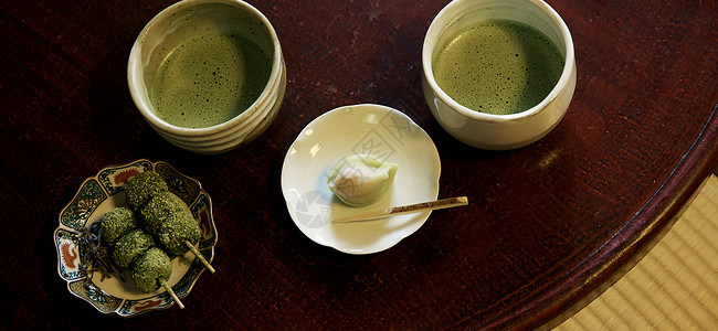 抹茶和日本糖果图片