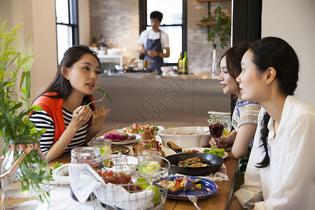 闺蜜聚餐图片