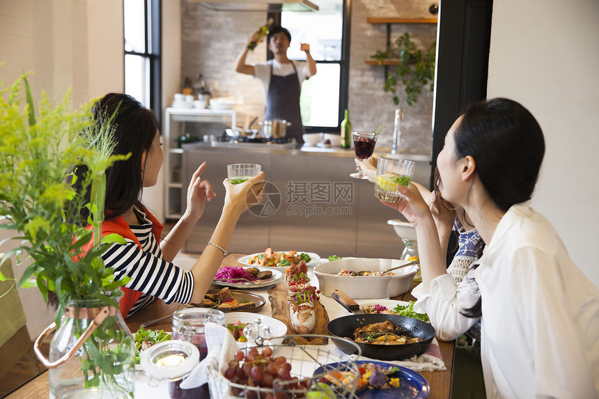 闺蜜聚餐图片