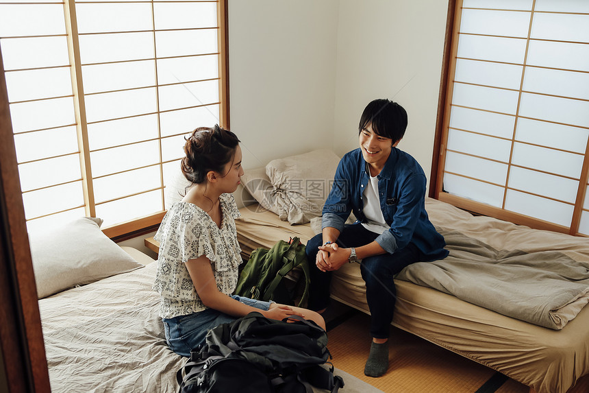 学生宿舍日本人亚洲人夫妇旅行图像图片