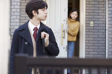 外套完成留白高中生男子早安学校图片