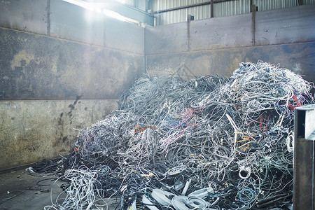 金属废料处理场高清图片