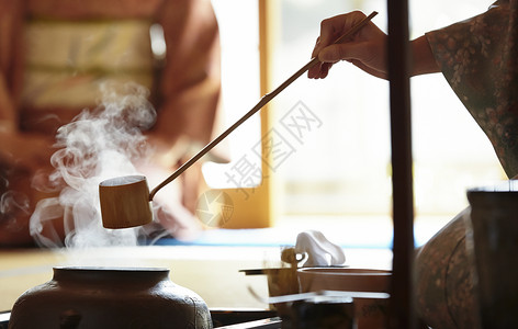 和服日式房间茶道座位茶道画像图片