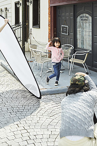 男姿势照相孩子模特拍摄背景图片
