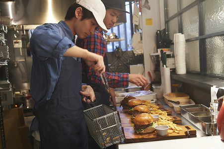 料理食物汉堡店厨房图片