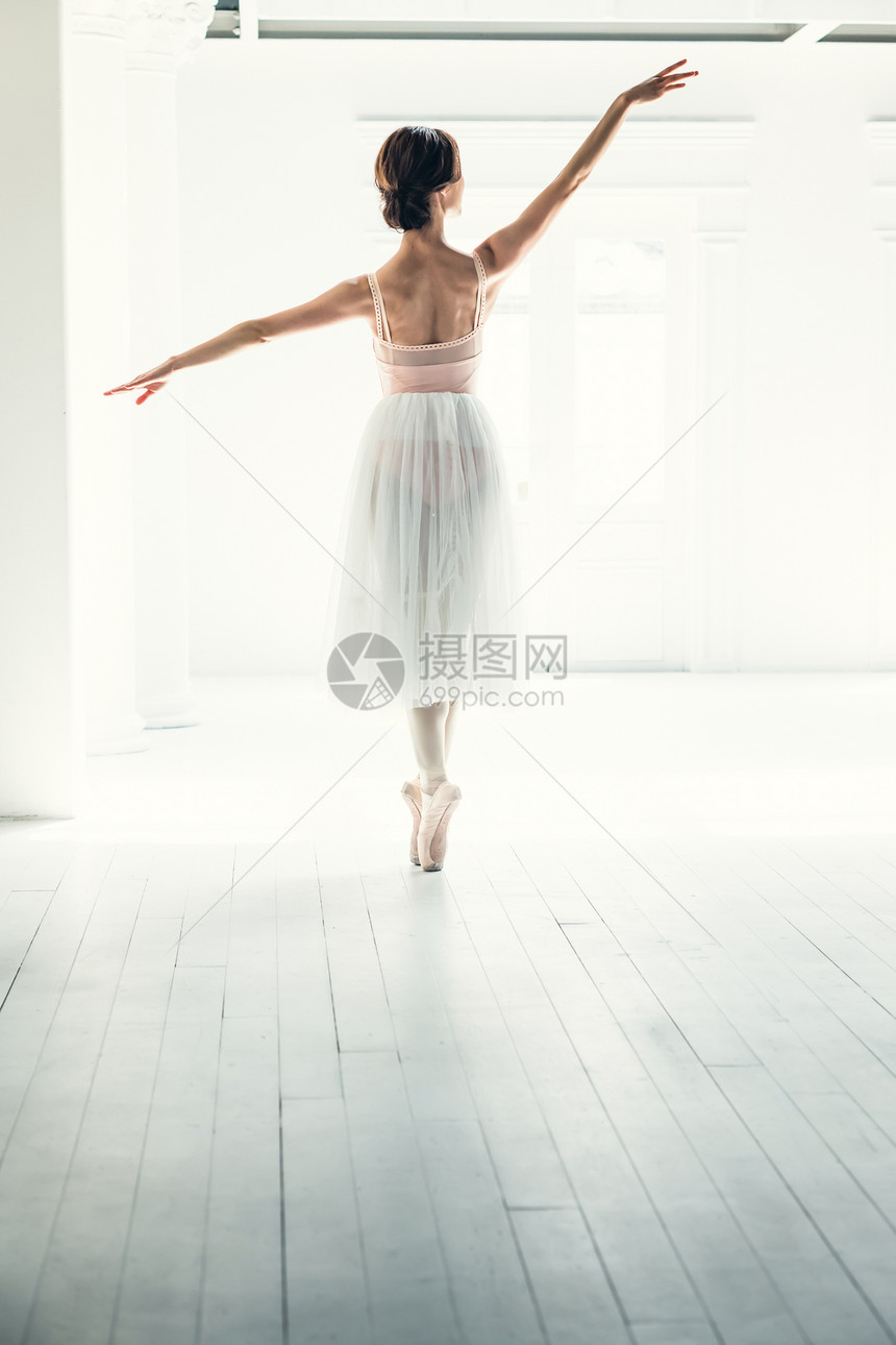 芭蕾舞女演员背影图片