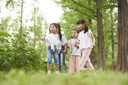 瓦因森林成年女子小孩图片