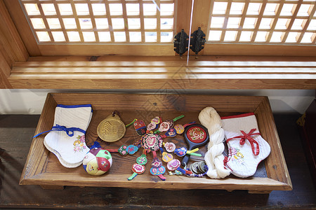 韩式传统物件背景图片