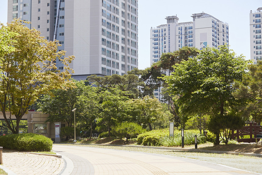 引起强烈的情绪反应大街人行道京畿道帕珠公寓图片