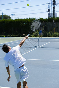 帅比赛玩耍打网球的人图片