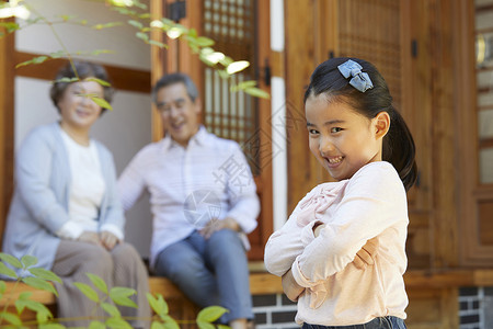 老人非常小小孩祖父祖母孙女图片