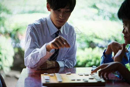 日本将棋棋子人物驹男子教学家儿童图片