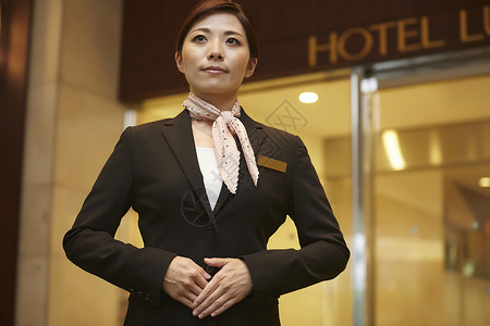服务业职业妇女壮年在酒店工作的女图片