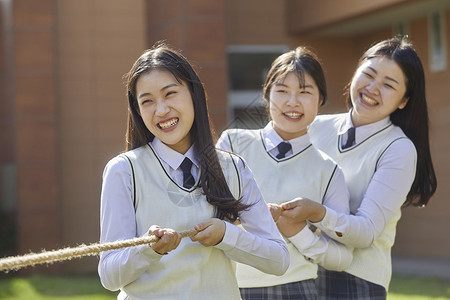 教育建筑韩国朋友高中生开心图片