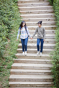 仅限青少年韩国人纸袋青春朋友旅行图片