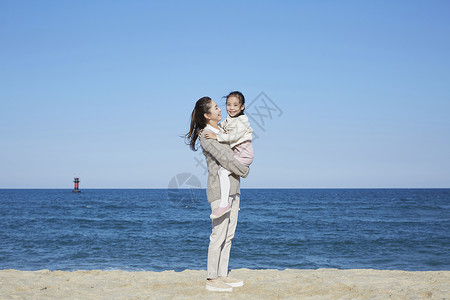 分庭律师迷笛扣环母亲女儿旅行海洋图片