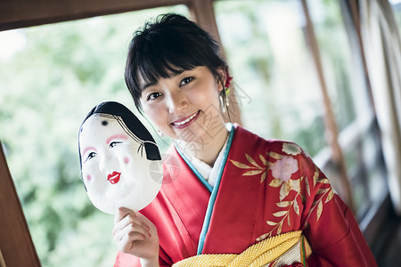 日式和服少女写真高清图片