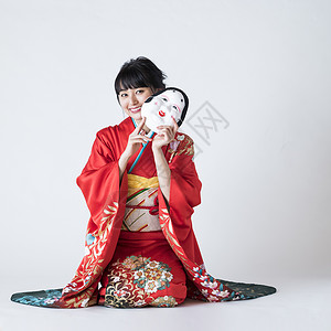 日式和服少女形象高清图片