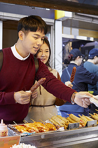 一个人的纪念日韩国麻糬情人情侣约会食物图片