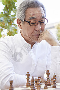 老年人下国际象棋图片