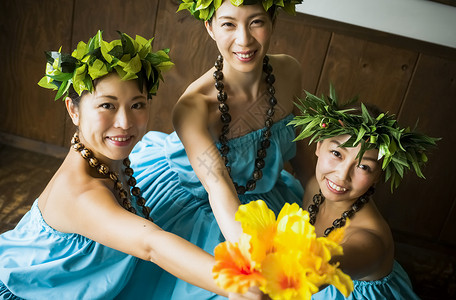 夏威夷草裙舞者团队图片