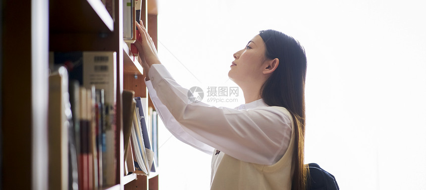 美生机勃勃人类图书馆里的学生图片