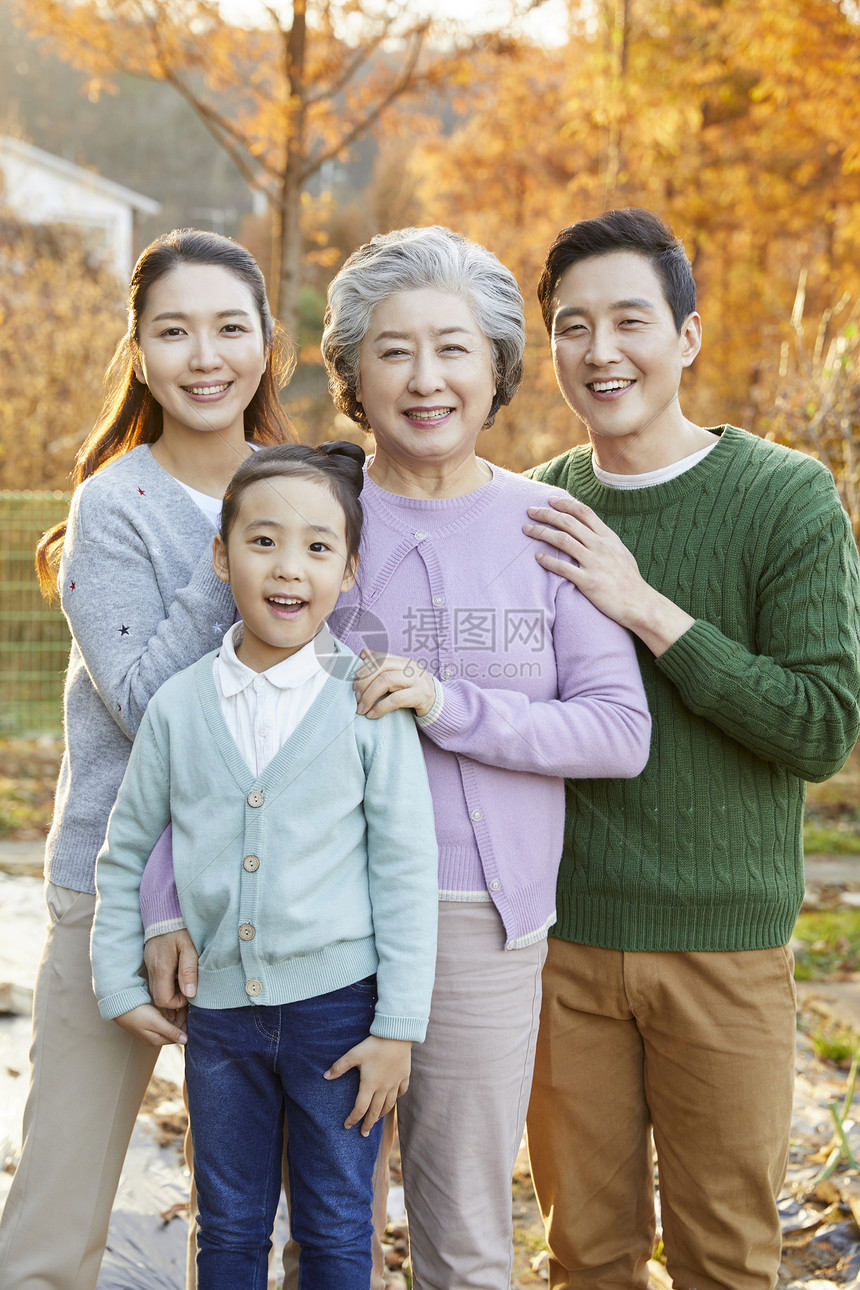 女儿生活亚洲人大家庭韩国幸福图片