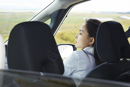 室外商务旅行驾驶职业女性图片
