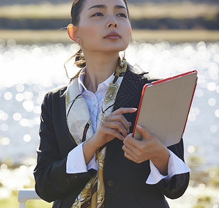 户外人类女强人女商人图片