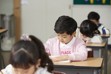 半身像考试铅笔小学生儿童韩国人图片