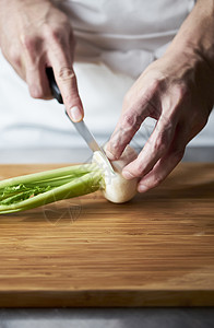 烹饪剪刀厨师的手做饭图片