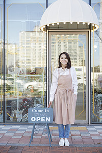 就职典礼指向强烈的感情花店年轻女子韩国人图片