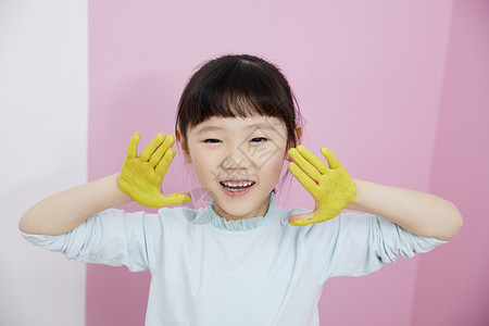 评价快乐生活手油漆女孩韩国人图片