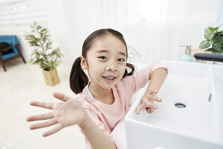 住房浴室生活儿童洗手图片