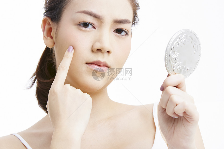 抗衰老医疗保健脸亚洲女美容系列图片