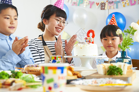 轰趴派对儿童生日聚会背景