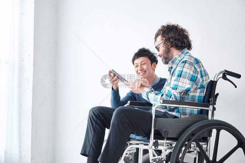 二十几岁工作人物轮椅商人图片