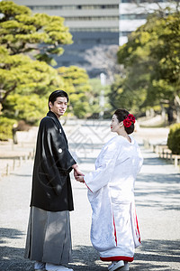 日本服饰情侣写真图片
