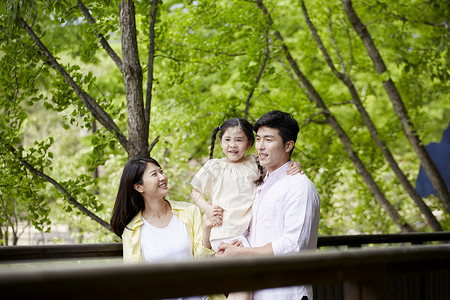扶手公园韩国生活和解家庭图片
