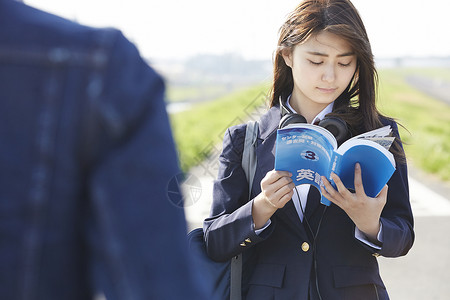 女士们日本人胸像学校女孩高中学习图片